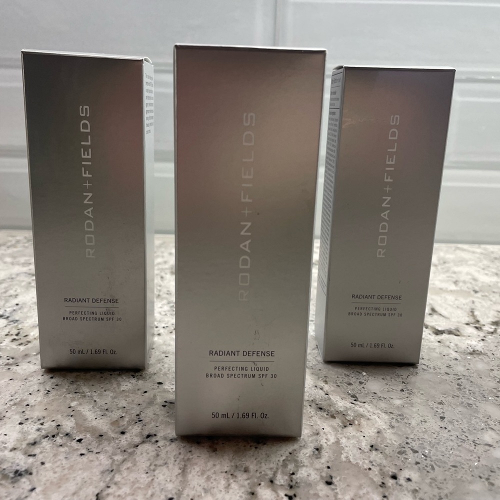 Lot of 3 Rodan + Fields Radiant Defense Perfecting Liquid